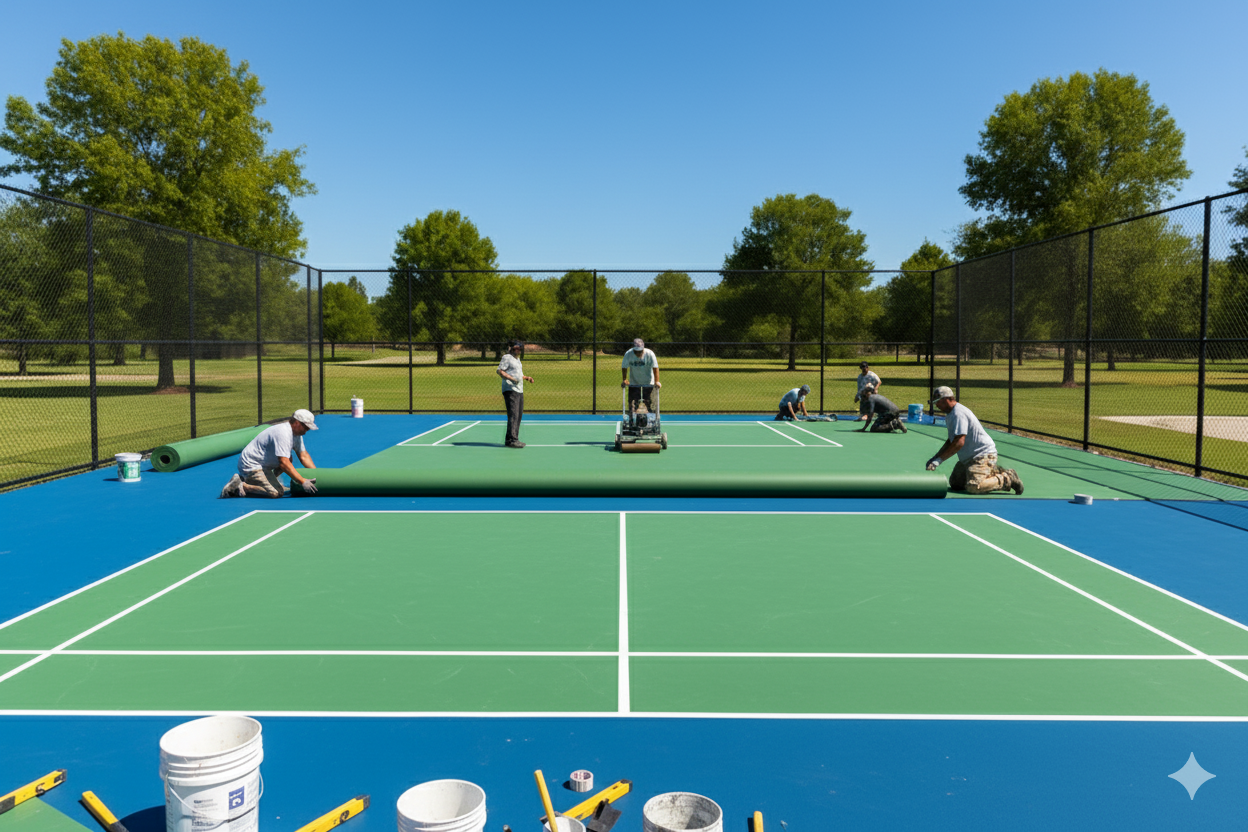 Badminton Court Construction in Lucknow