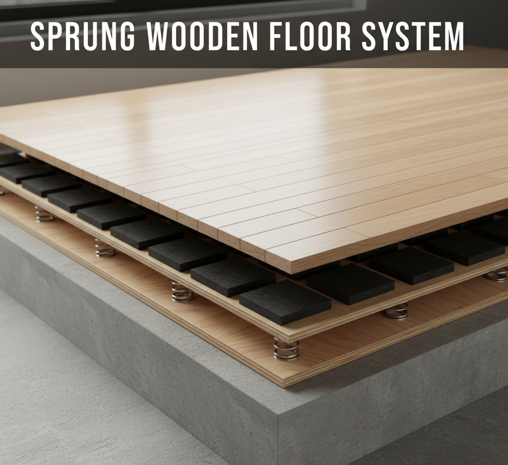Sprung Wooden Floor System