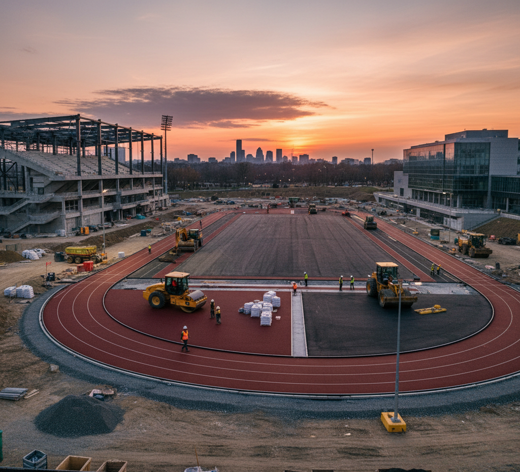 Sports Complex Track Construction