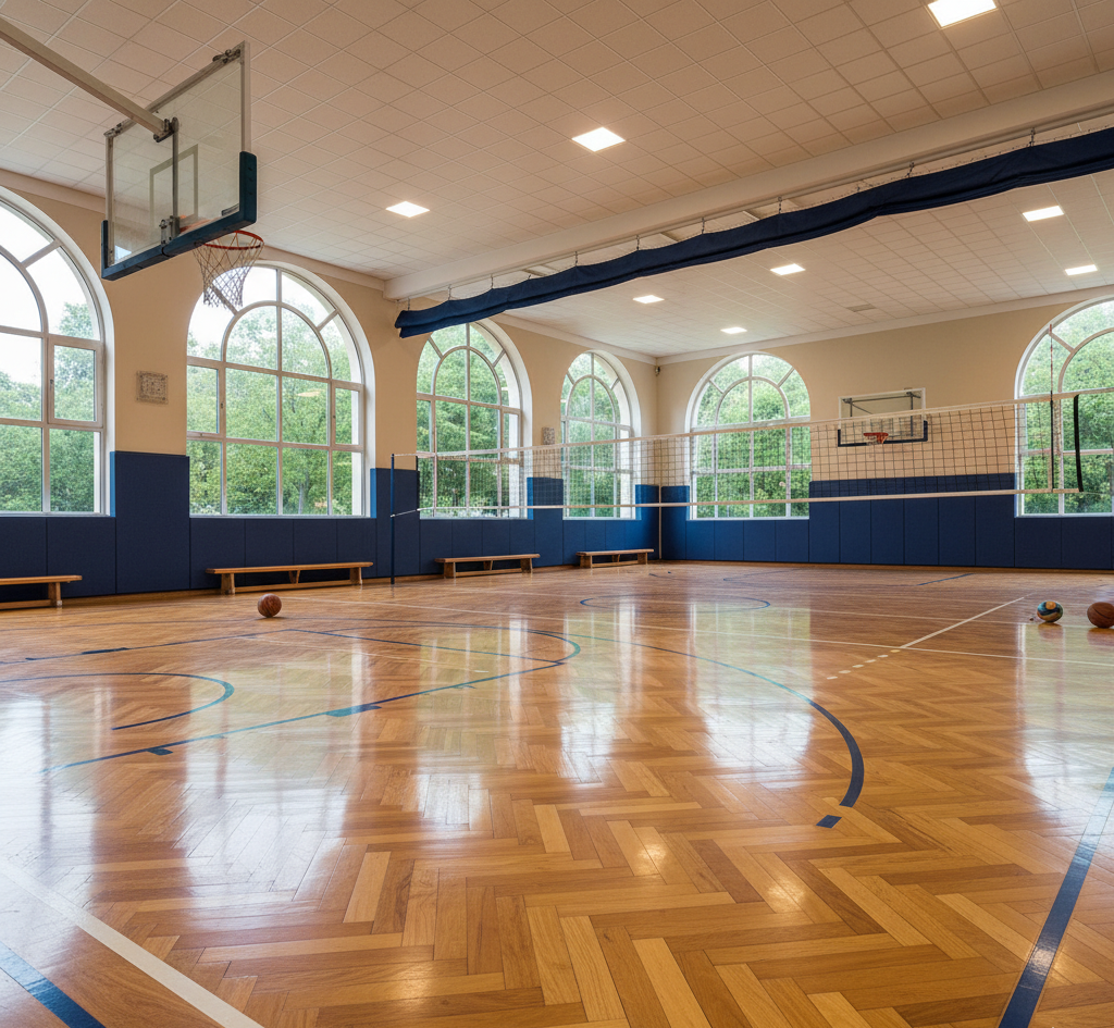 Teak Wood Sports Flooring
