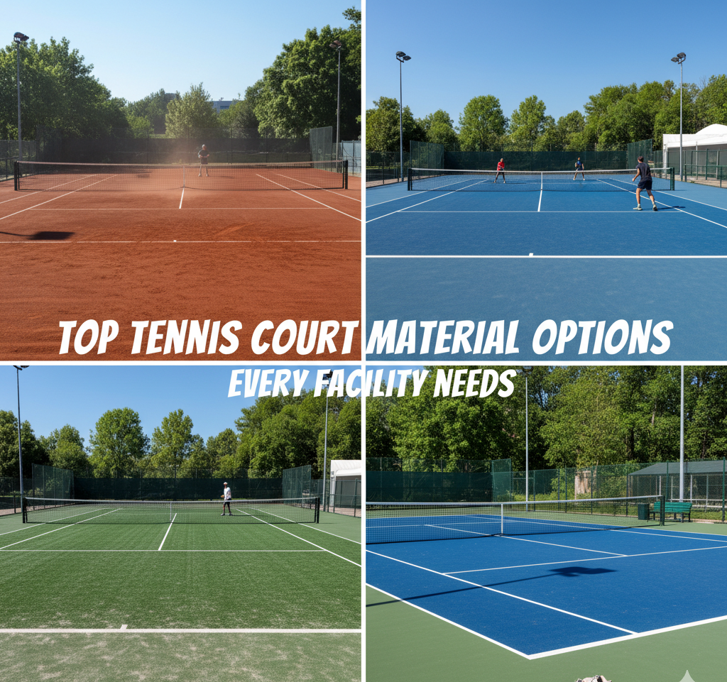 Top Tennis Court Material Options Every Facility Needs