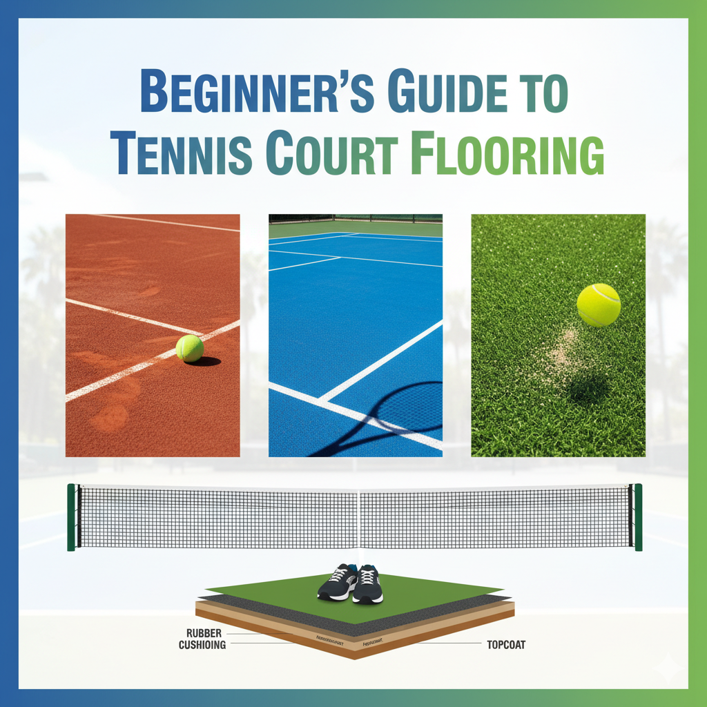 Beginner’s Guide for Tennis Court Flooring