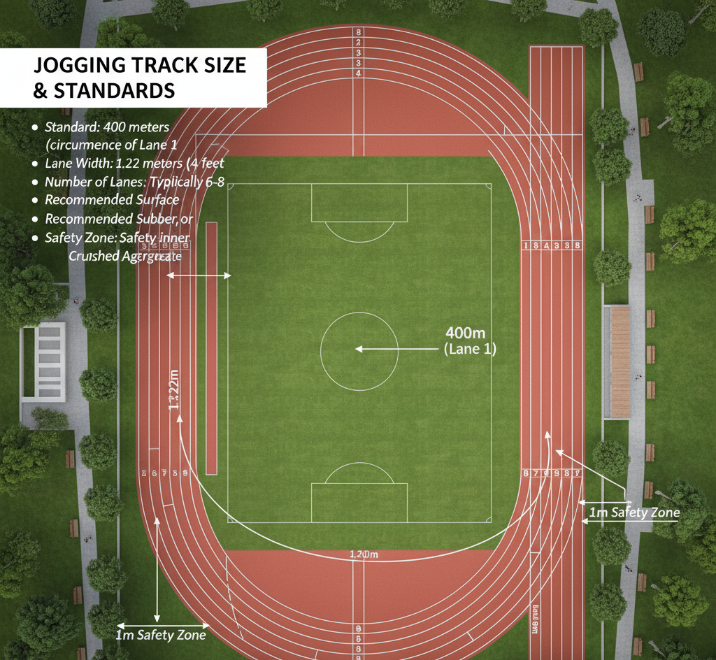 Jogging Track Size & Standards