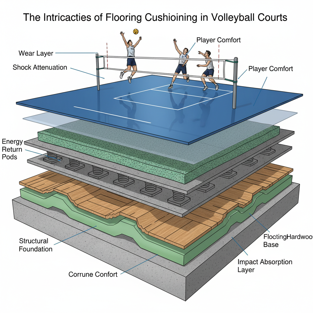 The Intricacies of Flooring Cushioning in Volleyball Courts