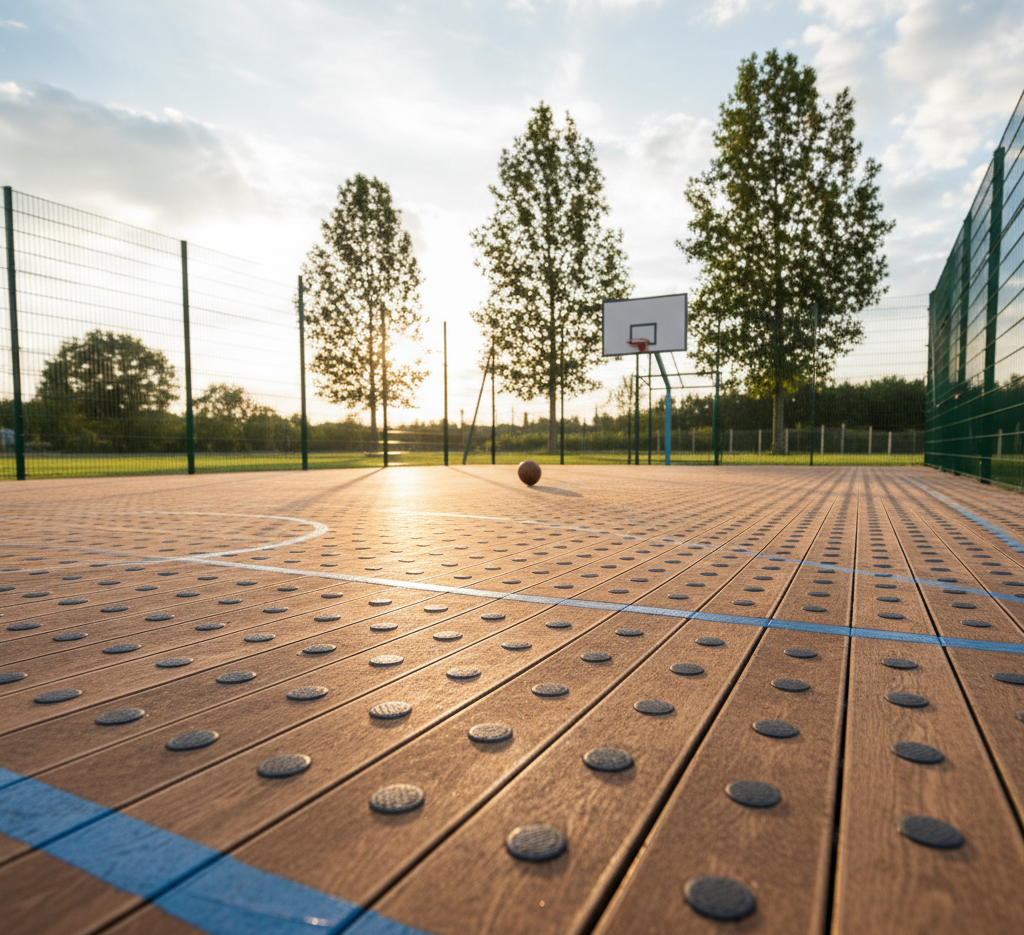 Anti-Skid Wooden Court Surface