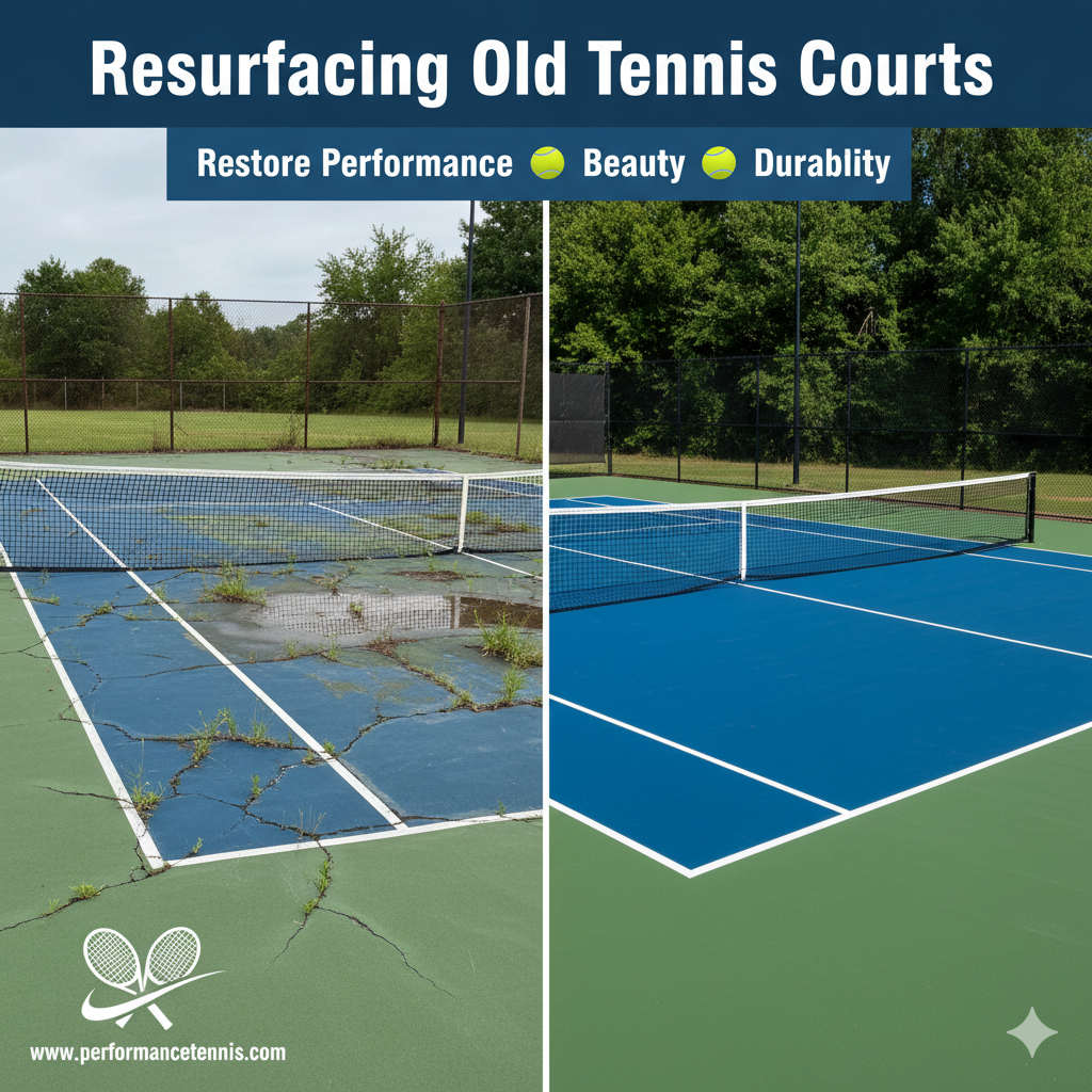 Resurfacing Old Tennis Courts