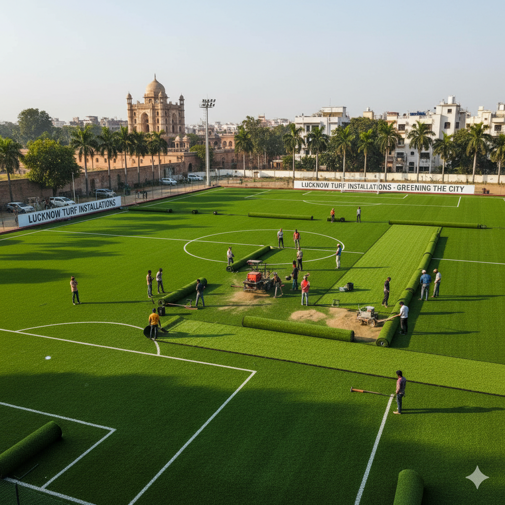 Turf installation in Lucknow