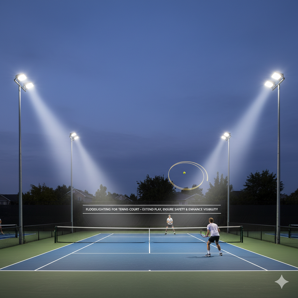Floodlighting for Tennis Court