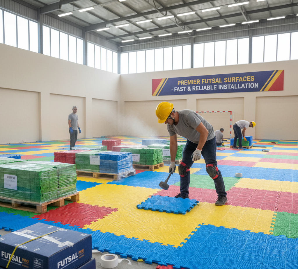 Futsal Flooring Installation