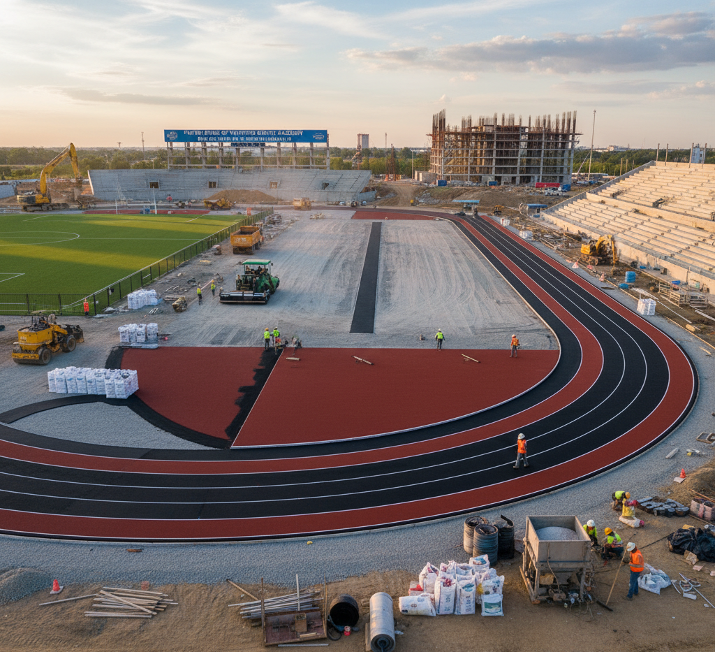 Sports Complex Jogging Track Construction