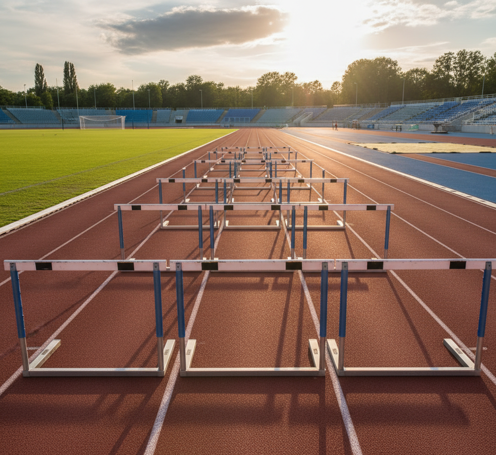 Track Hurdles Setup