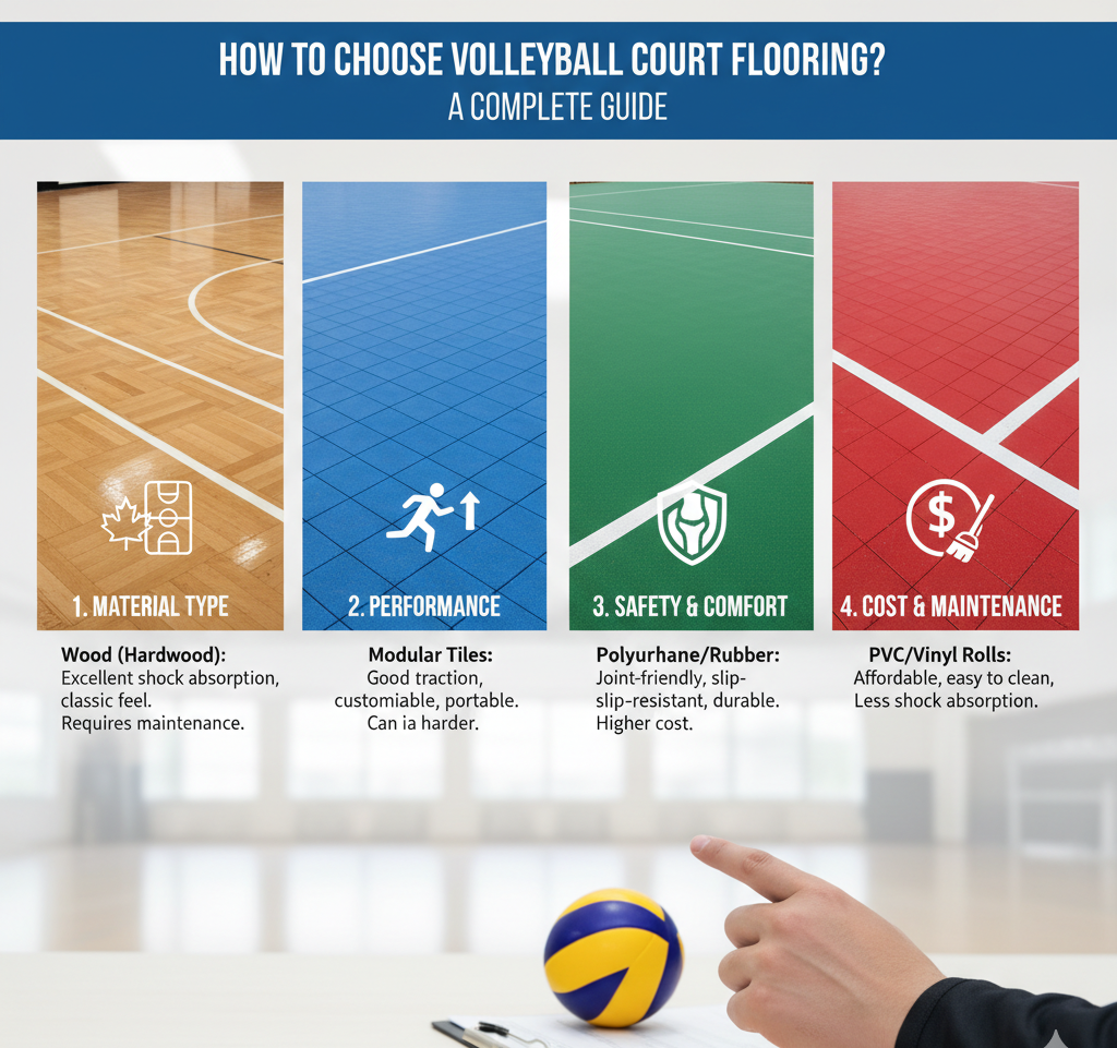 How to Choose Volleyball Court Flooring? A Complete Guide