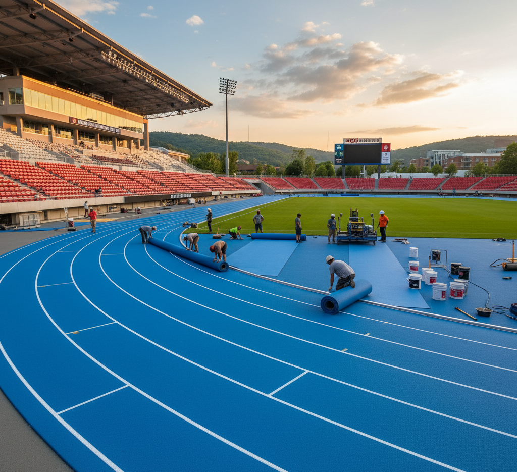 Mondo Track Installation