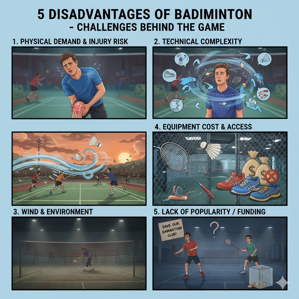 5 Disadvantages of Badminton – Challenges Behind the Game