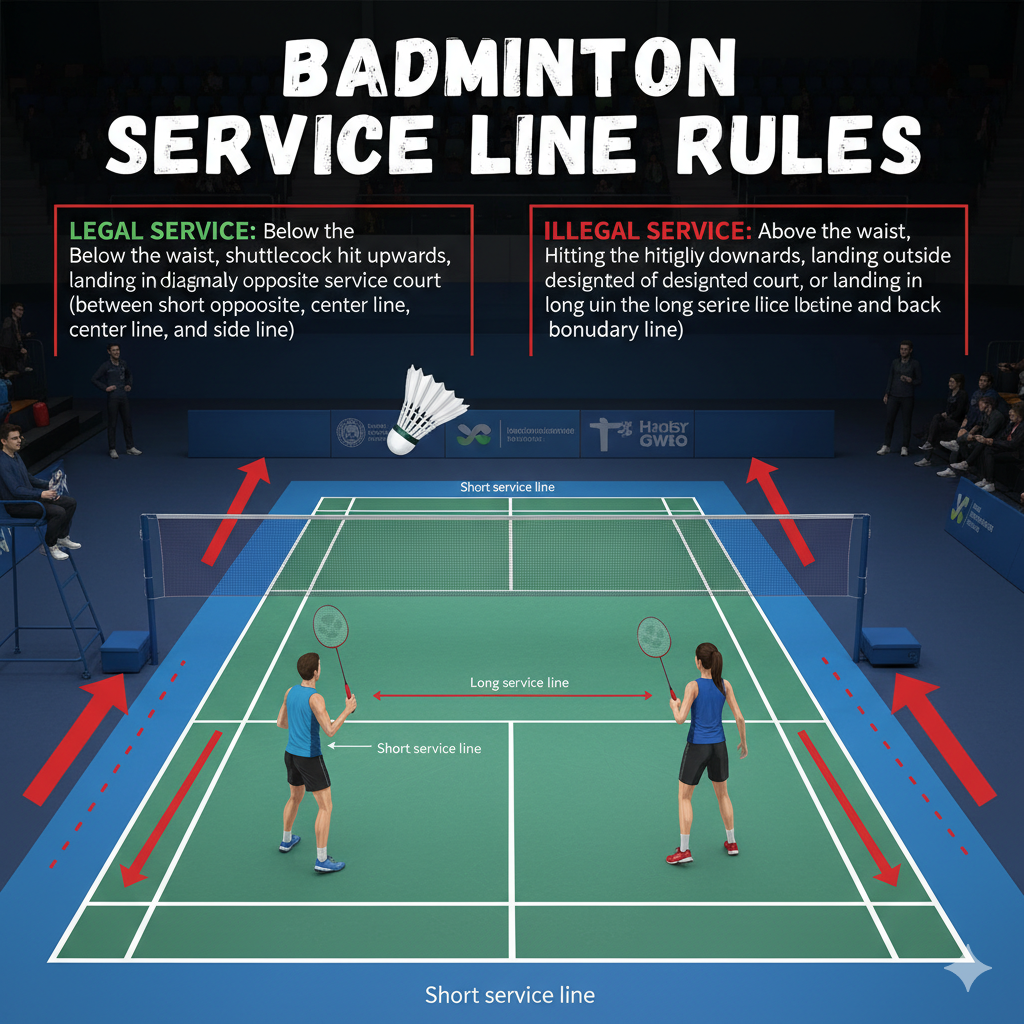 Badminton Service Line Rules