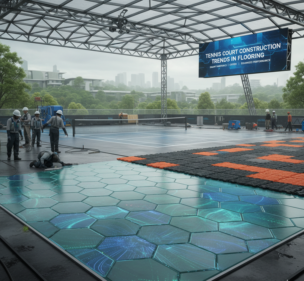 Tennis Court Construction | Trends in Flooring