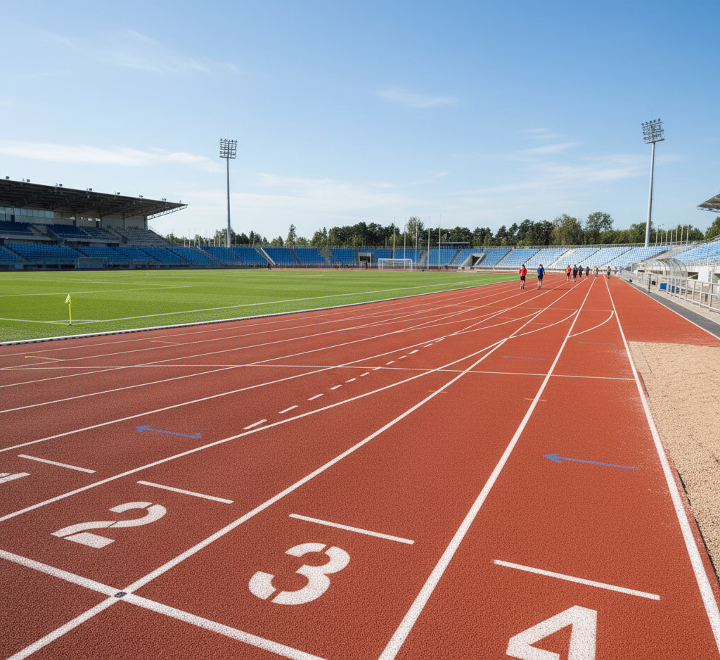 Rubber Running Track