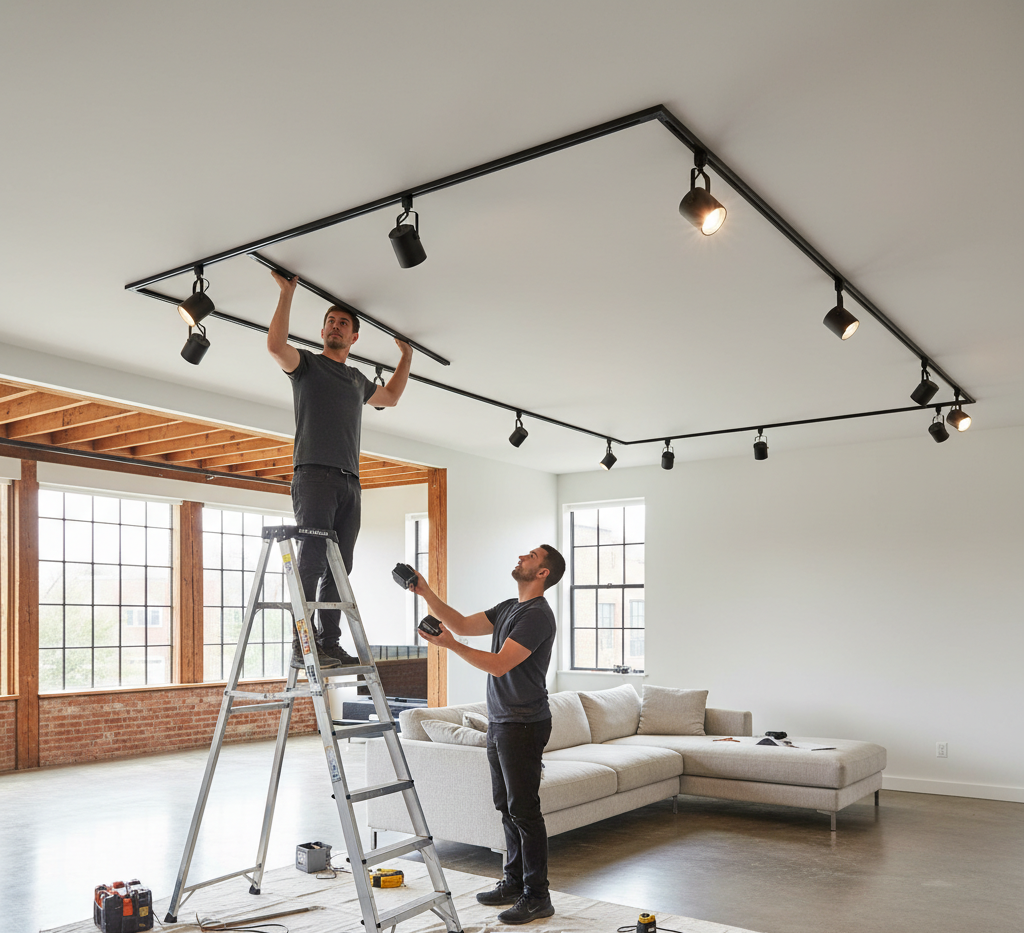 Track Lighting Installation
