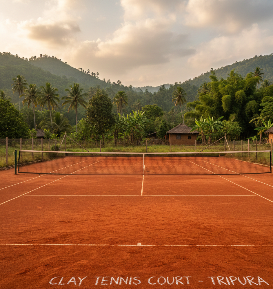 Clay Tennis Court Flooring in Tripura