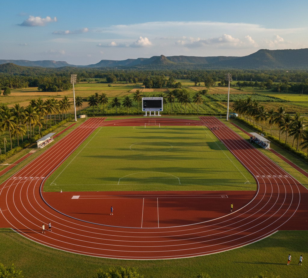 Full PU Running Track in Andhra Pradesh
