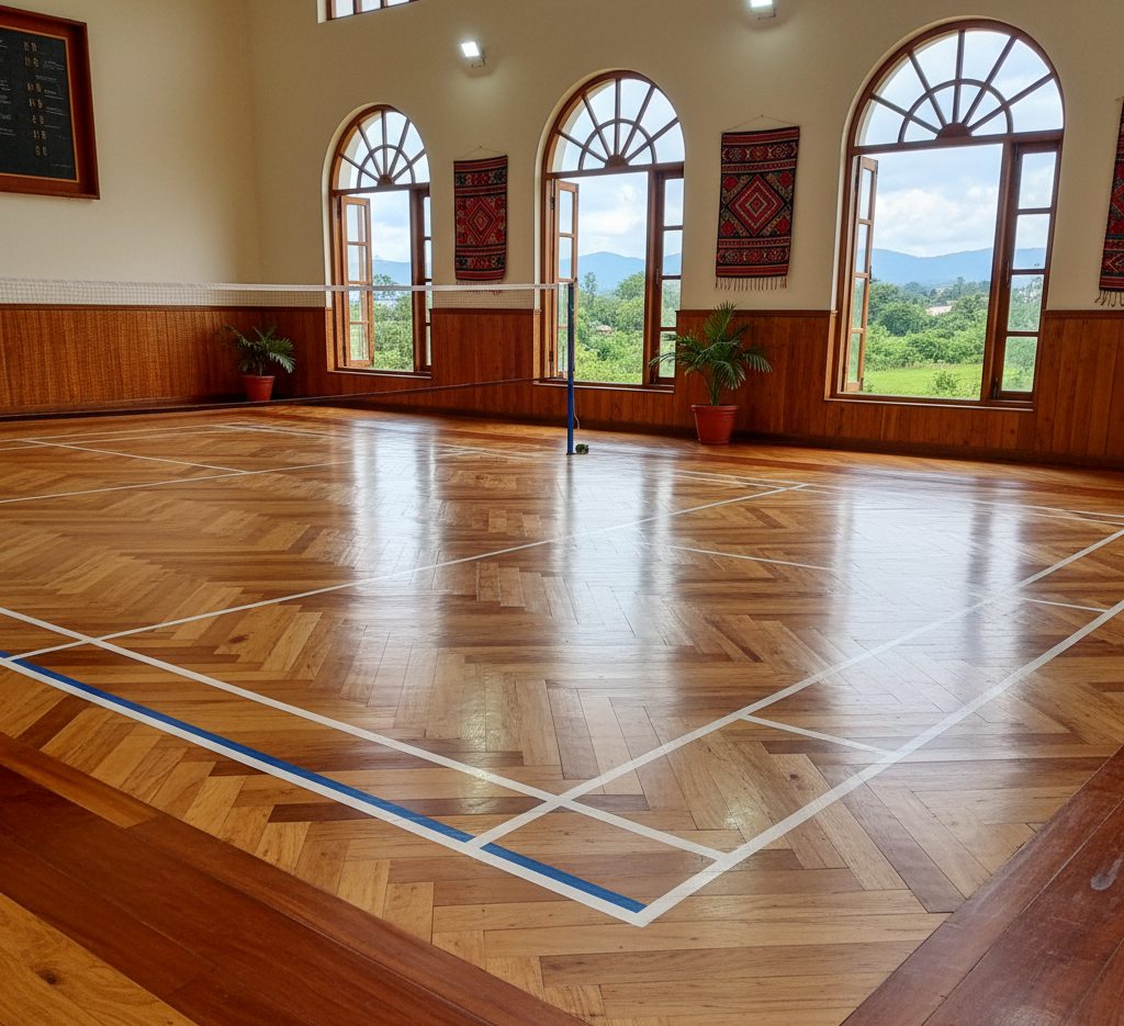 Wooden Badminton Court Flooring in Manipur