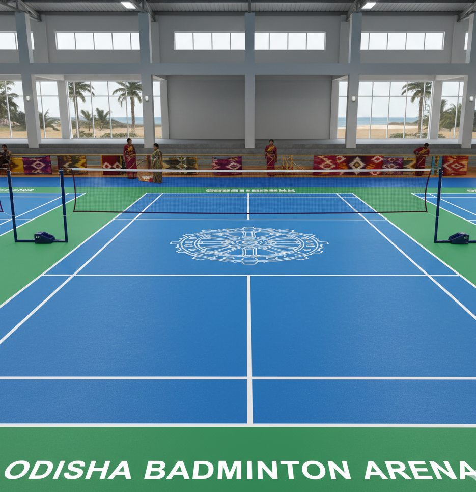 Badminton Court Flooring in Odisha