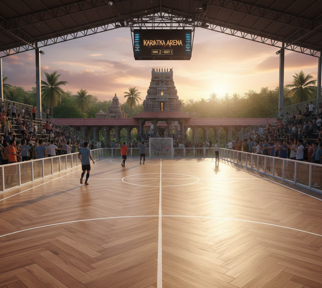 Wooden Futsal Court Flooring in Karnataka