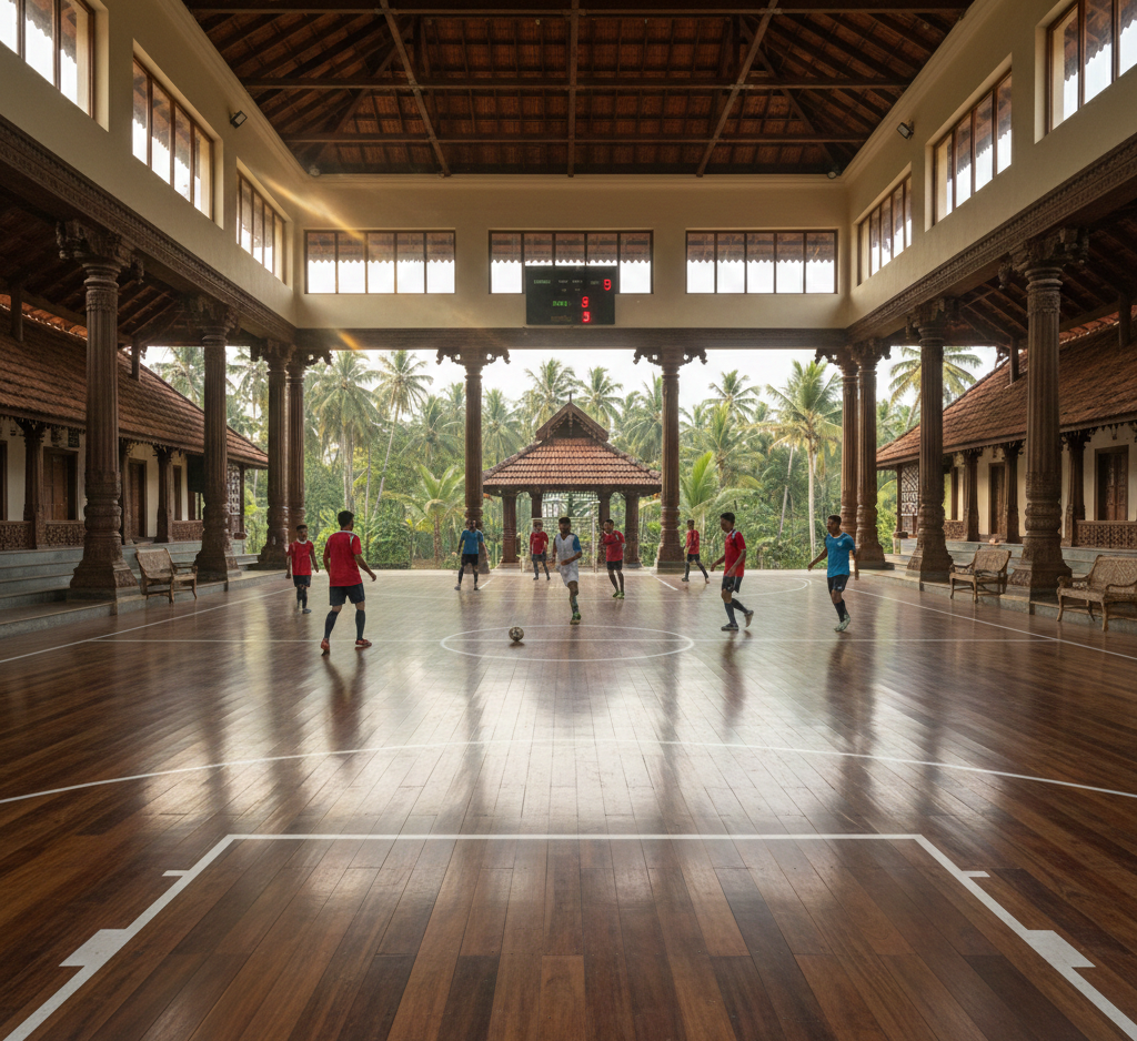 Wooden Futsal Court Flooring in Kerala