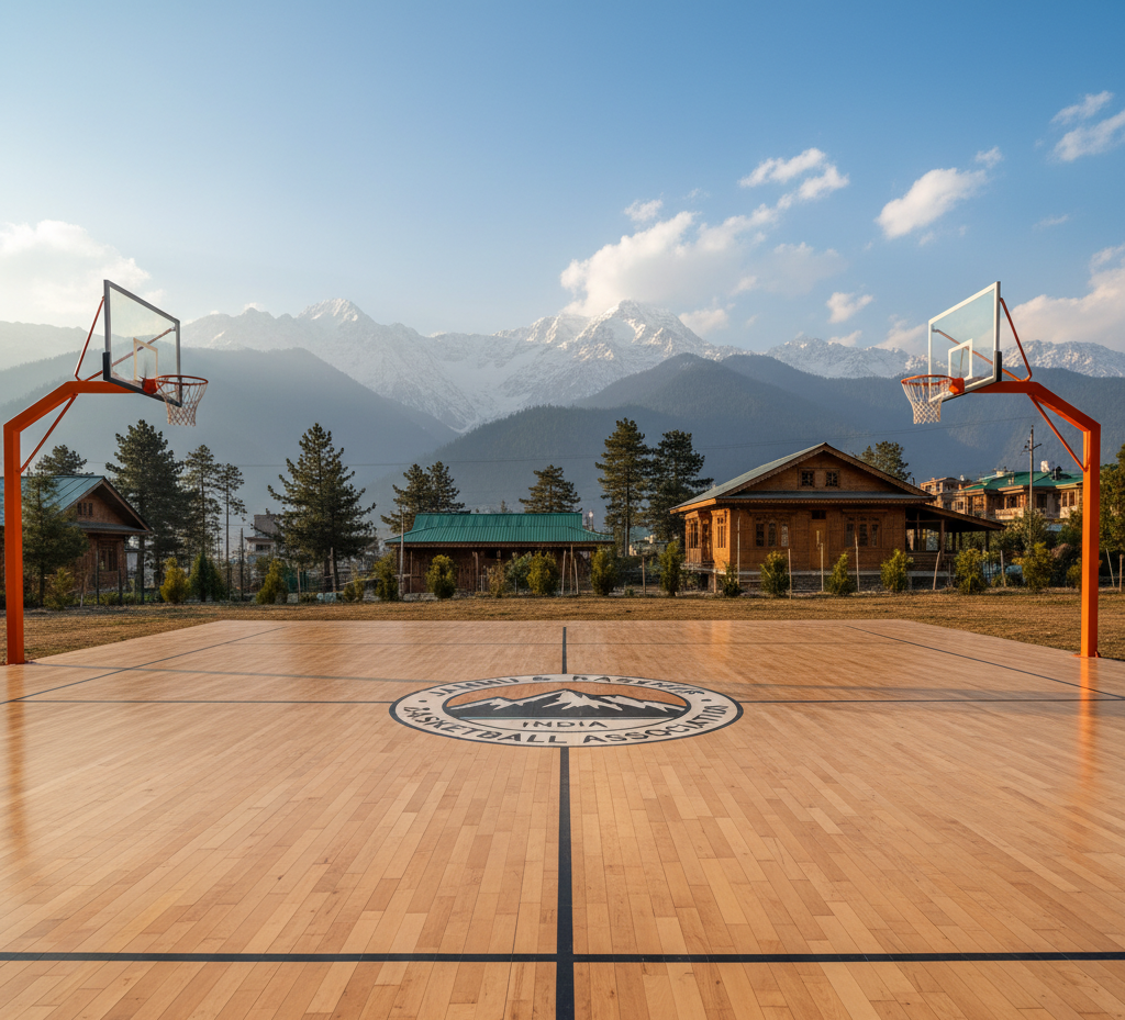Wooden Basketball Court Flooring in Jammu & Kashmir