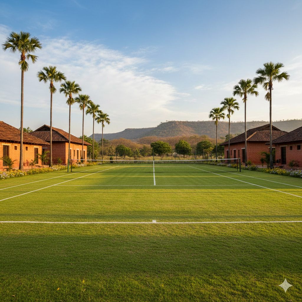 Grass Tennis Court Flooring in Telangana