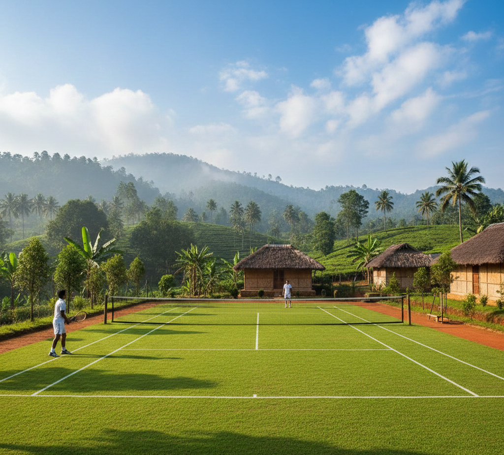 Grass Tennis Court Flooring in Tripura