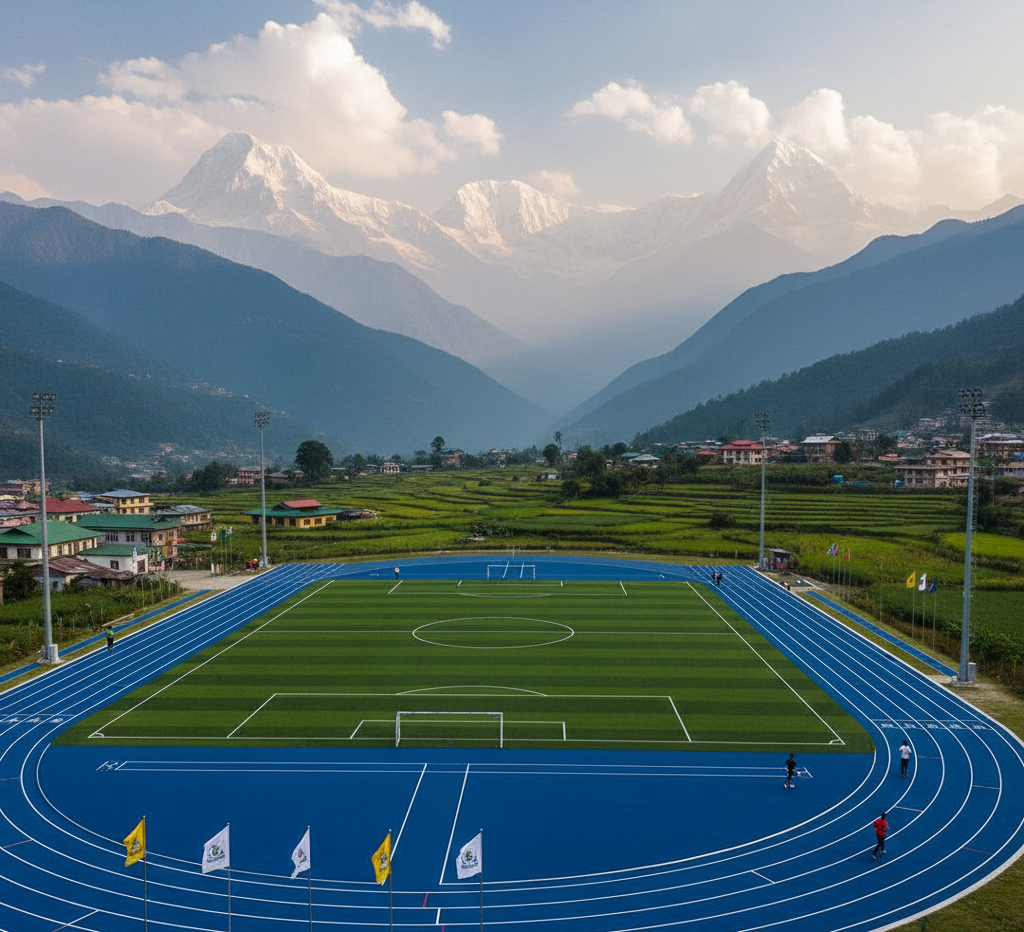 Full PU Running Track in Sikkim