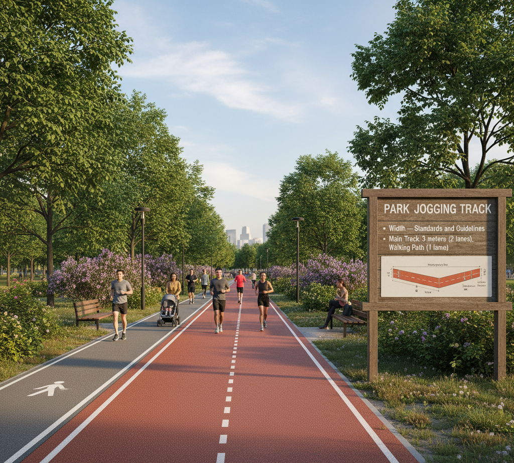 Park Jogging Track Width