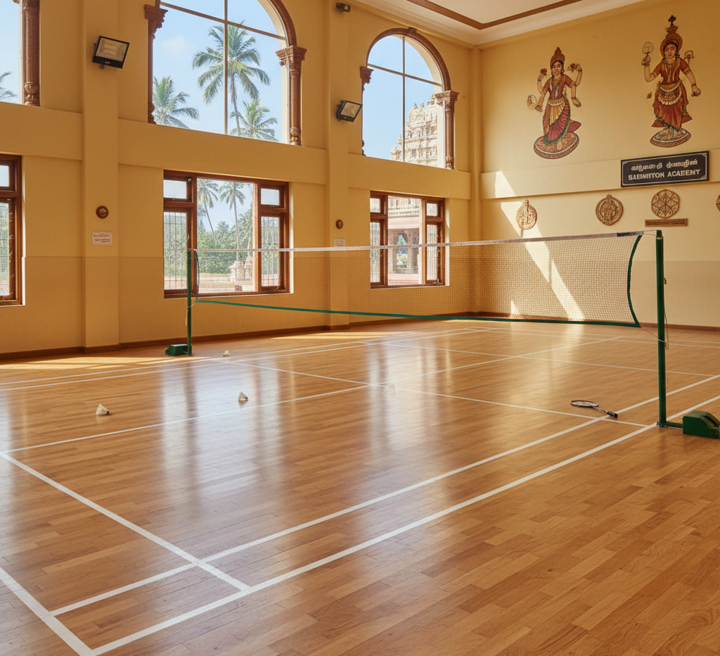 Wooden Badminton Flooring in Tamil Nadu