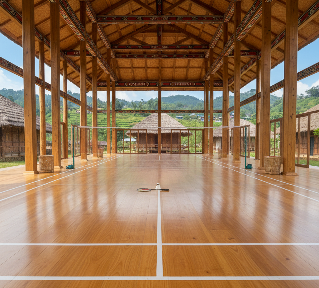 Wooden Badminton Court Flooring in Nagaland