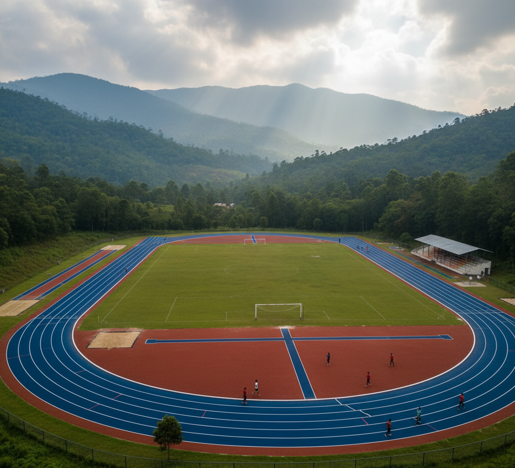 Full PU Running Track in Meghalaya