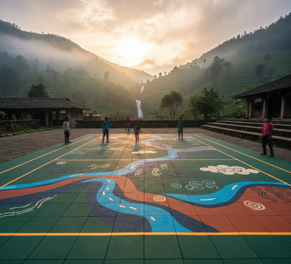 Volleyball Court Flooring in Meghalaya