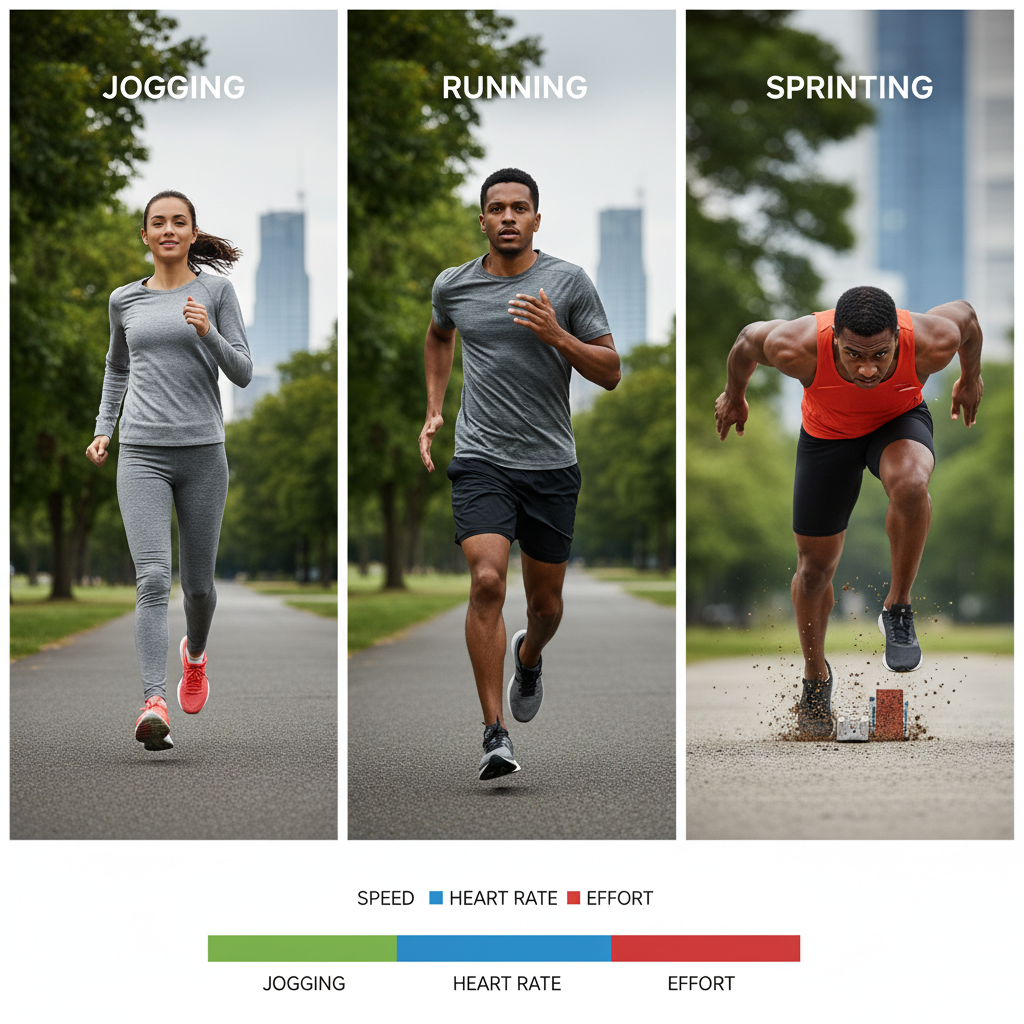 Difference Between Jogging, Running, and Sprinting