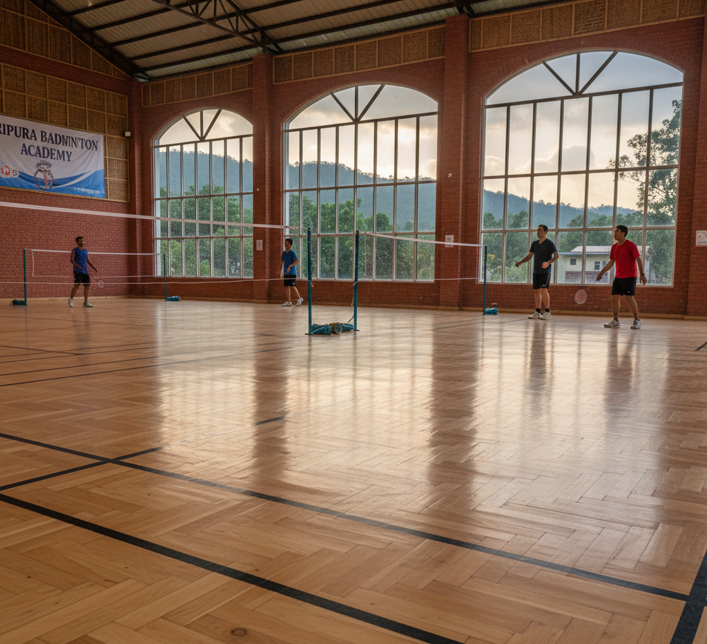 Wooden Badminton Flooring in Tripura