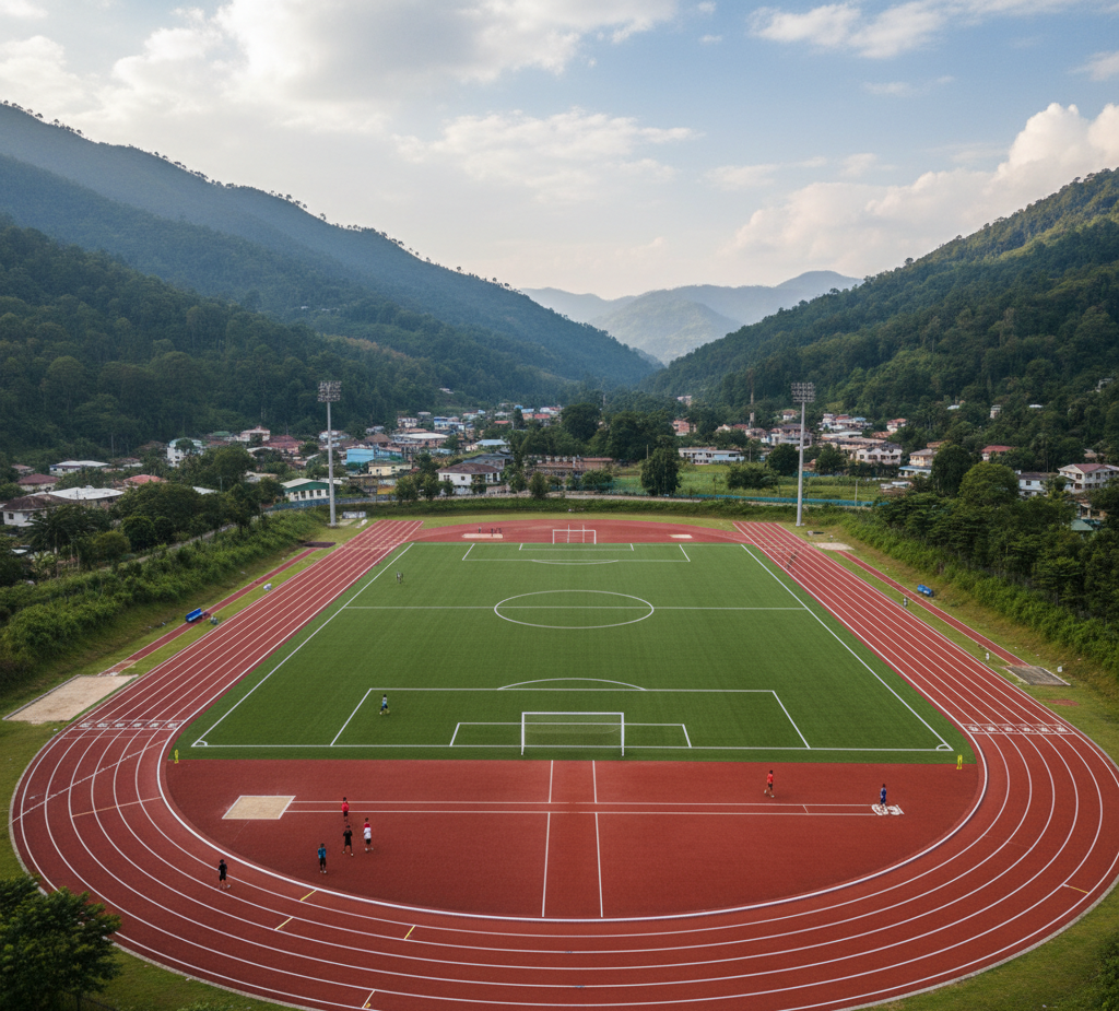 Full PU Running Track in Mizoram
