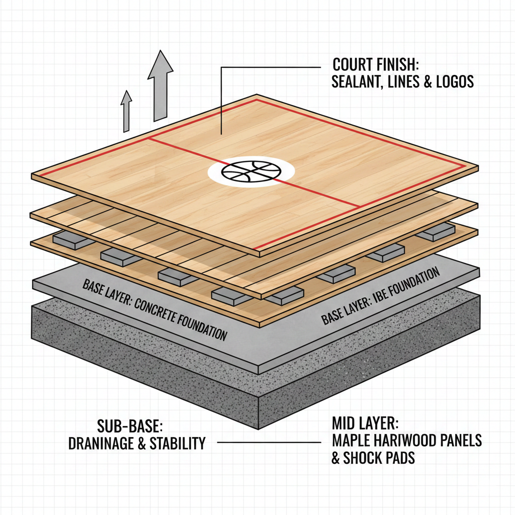 How Are Basketball Court Floors Made