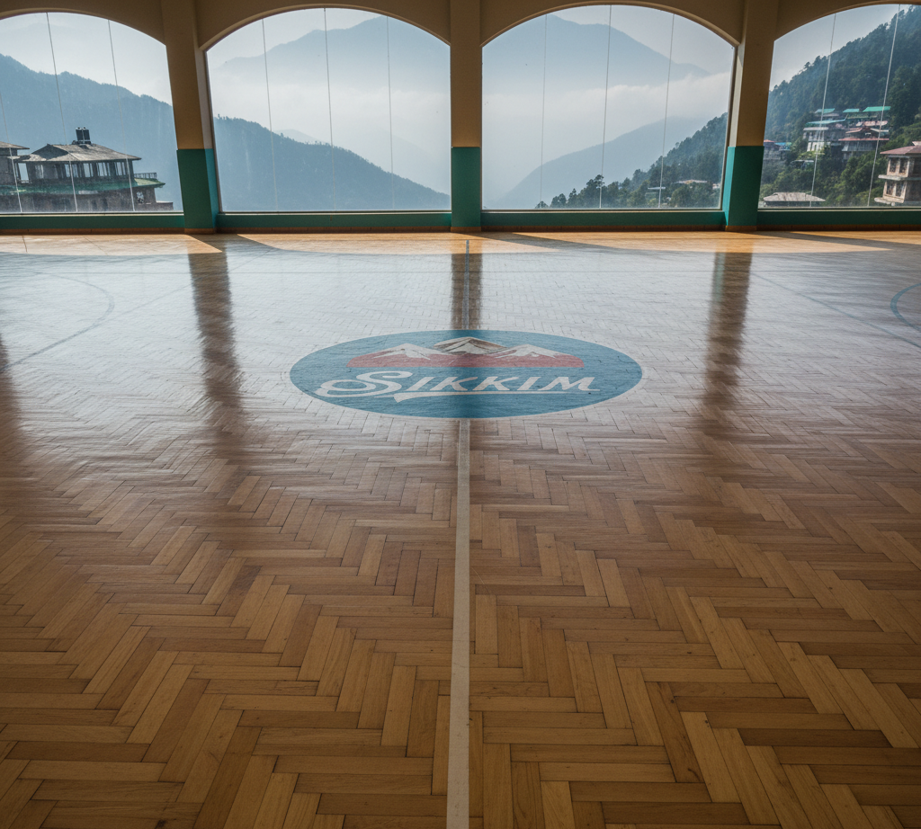 Wooden Basketball Court Flooring in Sikkim
