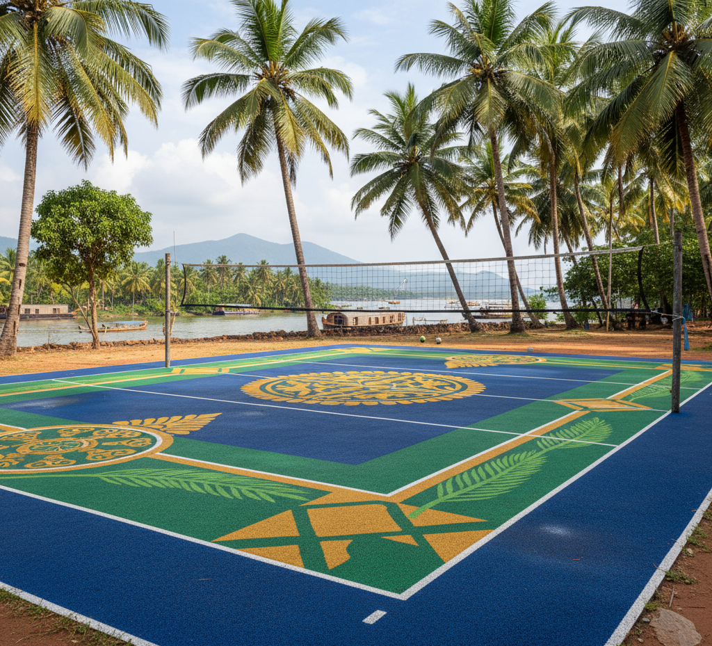 Volleyball Court Flooring in Kerala