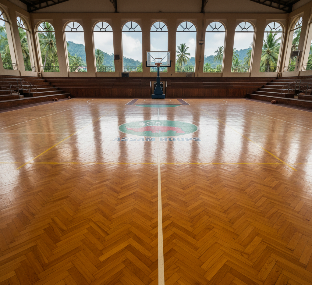 Wooden Basketball Court Flooring in Assam