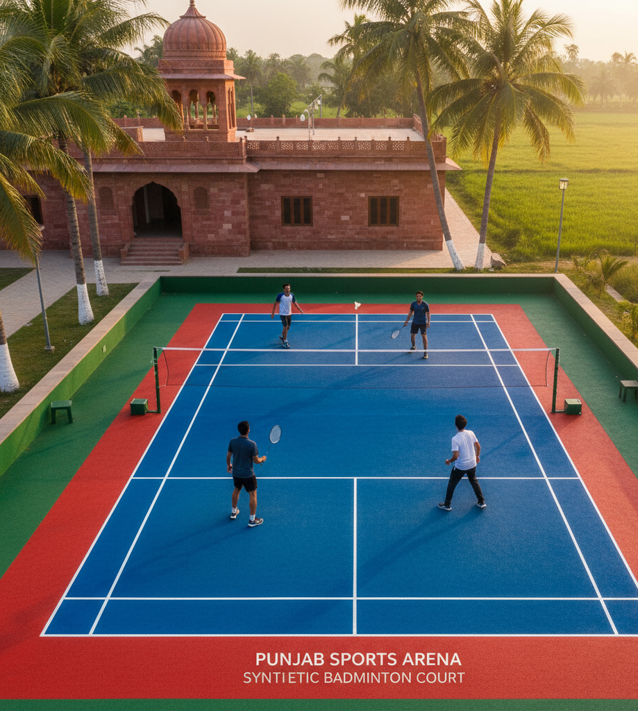Synthetic Badminton Court Flooring in Punjab