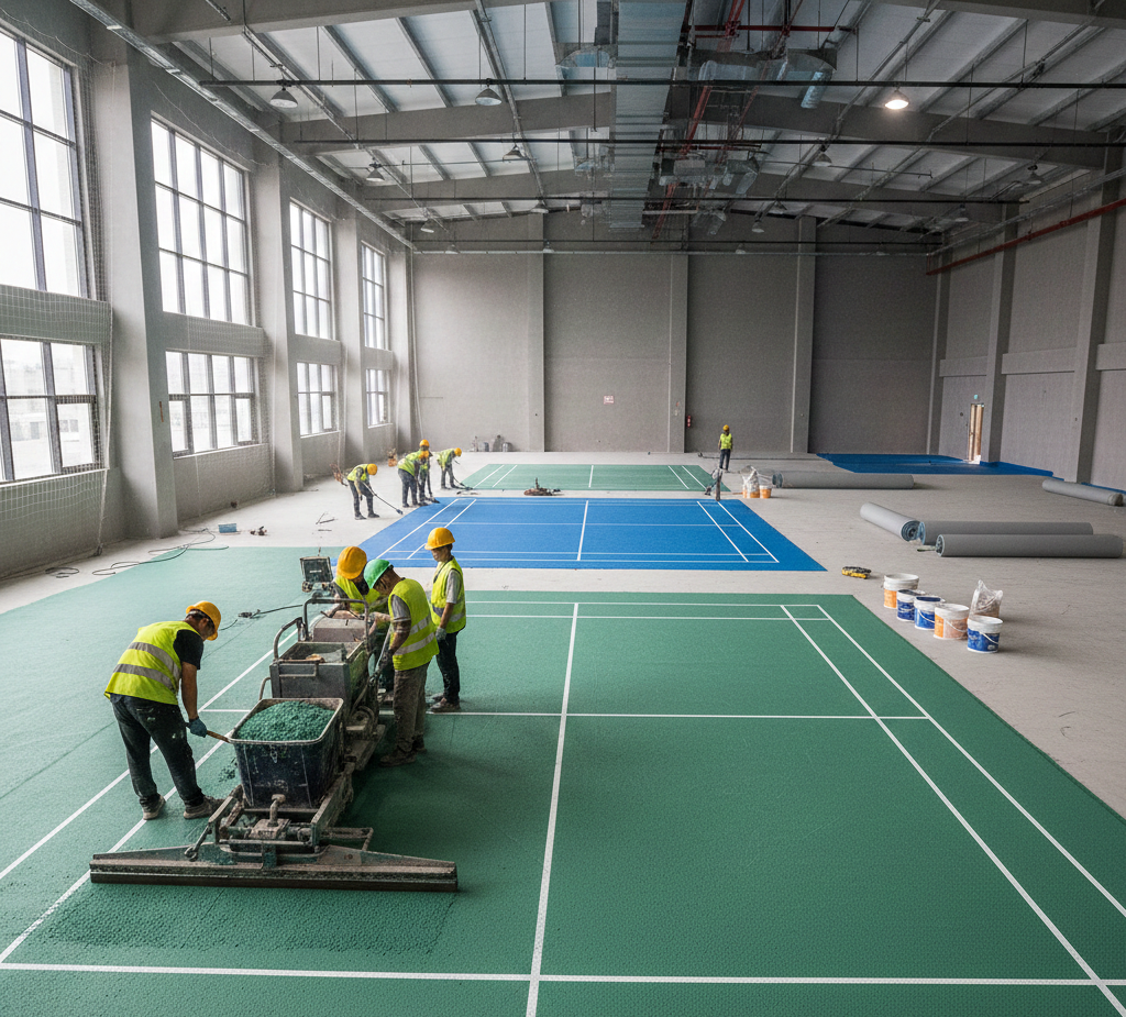 How to Make Badminton Court Flooring