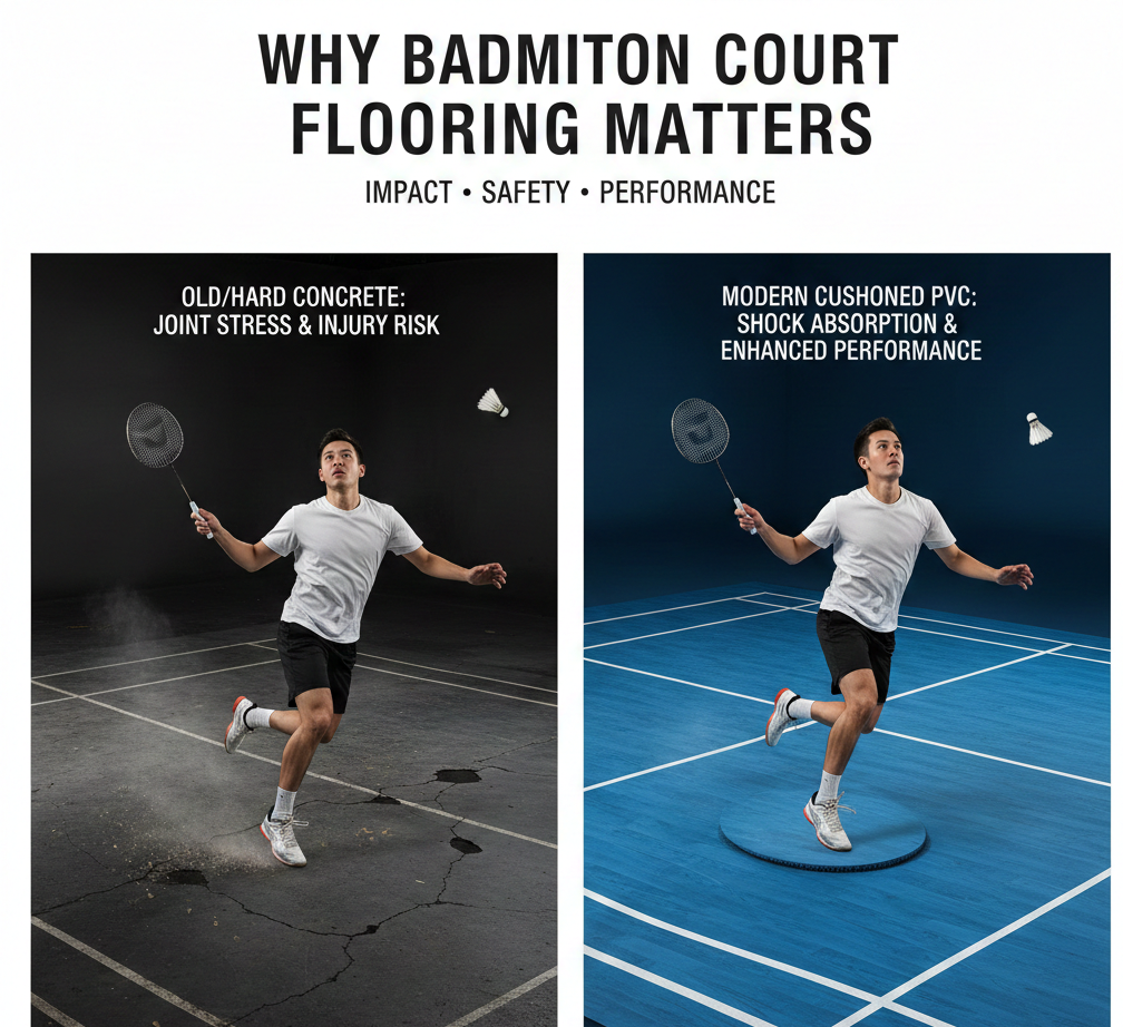 Why Badminton Court Flooring Material Matters