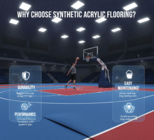 Why Choose Synthetic Acrylic Flooring for Basketball Court Construction?