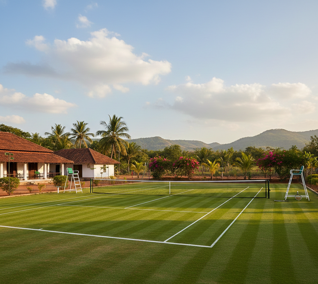 Grass Tennis Court Flooring in Seemandhra