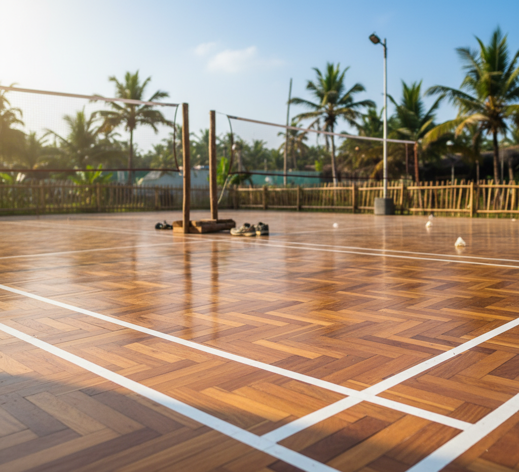 Wooden Badminton Court Flooring in Goa